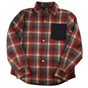 Pendleton Shadow Plaid Polyfill Quilted Wool Shirt Jacket